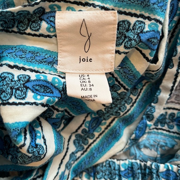 Joie Turquoise and White Maxi Dress. Size 4. Fits like xs/small - Picture 7 of 13